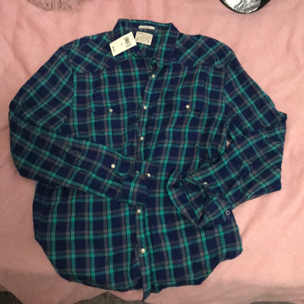 Lucky Brand long sleeve plaid shirt size XL.